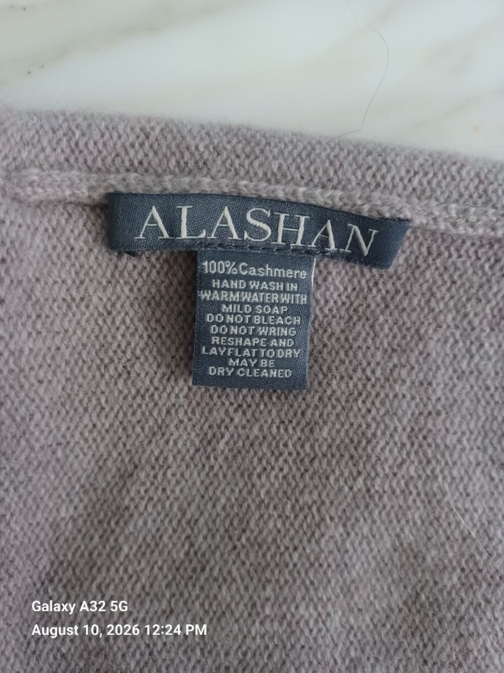 Women's 100% Cashmere Alashan Beanie Hat Lavender - Picture 4 of 4